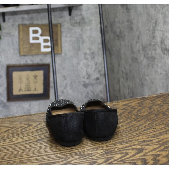 Style And Co. Womens Angelyn Rhinestone Flats 88527671 Black 5.5M - Picture 4 of 6